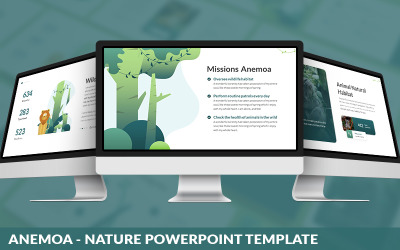 Anemoa - Szablon Powerpoint Nature