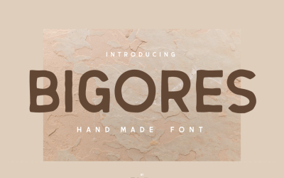 Bigores - Font fatti a mano San Serif