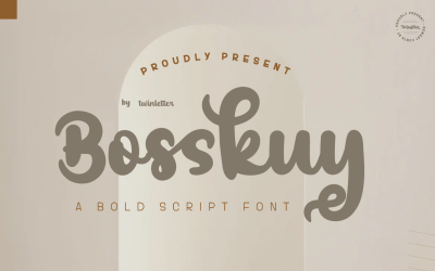 Bosskuy - Рукописний шрифт сценарію