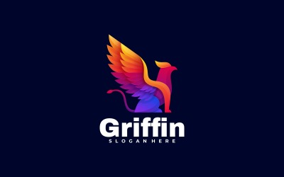 Griffin Farbverlauf Buntes Logo