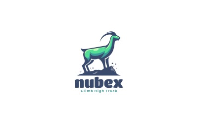 Ibex Maskotka Logo Szablon