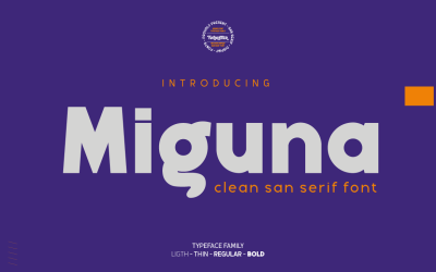 Miguna - fonte limpa San Serif