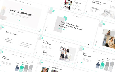 Modèle PowerPoint d'entreprise de Marosta