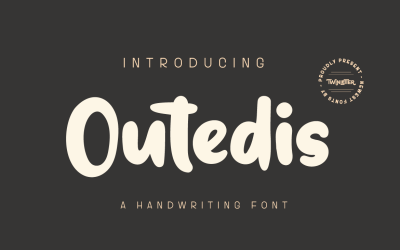 Outedis - Einzigartige handgeschriebene Schriftart