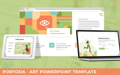 Portoda - Kunst Powerpoint-Vorlage