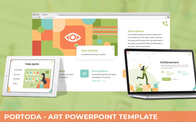 Portoda - Modèle PowerPoint d&amp;#39;art