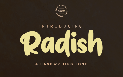 Radijs - Uniek handgeschreven lettertype