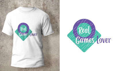 Conception de t-shirt pour amoureux des vrais jeux