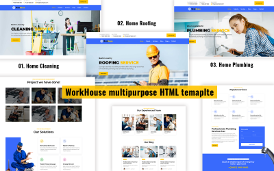 Мастерский - HTML-шаблон "Сантехника, уборка и кровля"