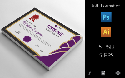 Plantilla de certificado de finanzas de ONG