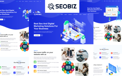 Seobiz - Modello HTML Bootstrap 5 per agenzia di marketing digitale e SEO