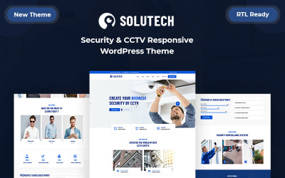 Solutech - Biztonsági és CCTV érzékeny WordPress téma