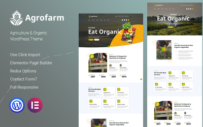 Agrofarm - Сільське господарство та органічна WordPress тема