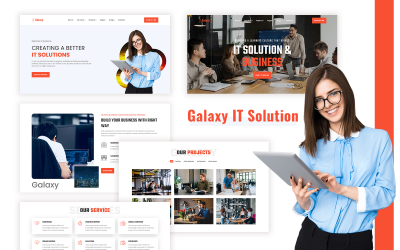 Галактика - HTML-шаблон ИТ-решения