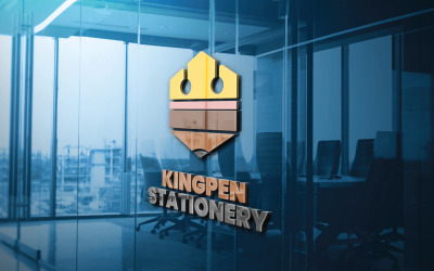 Kingpen brevpapper logotyp mall