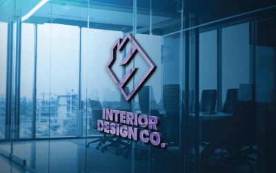 Plantilla de logotipo de estudio de diseño de interiores S