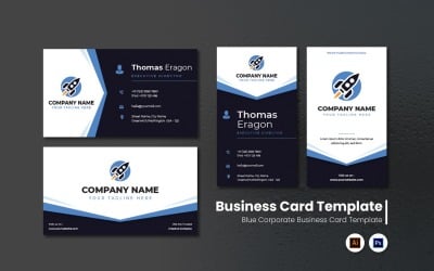Blue Corporate Business Card