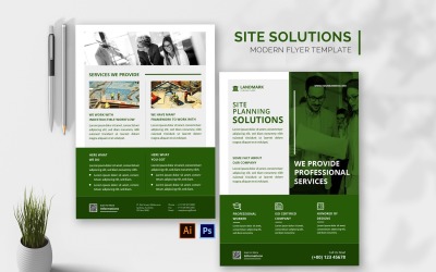 Folleto de soluciones del plan del sitio