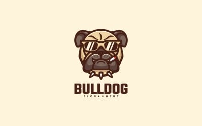Logotipo do personagem de desenho animado Bulldog