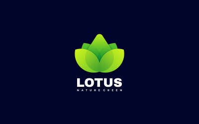 Lotus Logo-Stil mit Farbverlauf