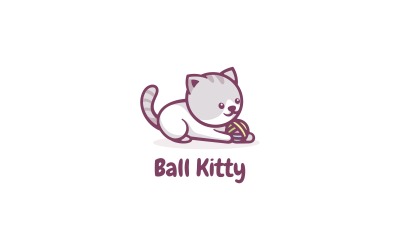 Macska rajzfilm logó sablon