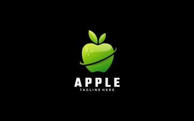 Modelo de logotipo gradiente da Apple