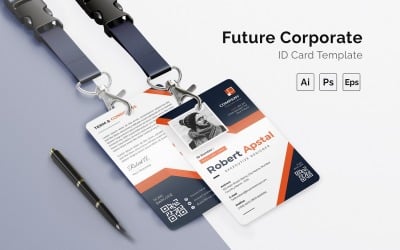 Future Corporate Id Card Print Template