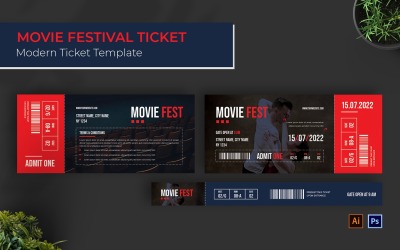 The Movie Ticket Print Template