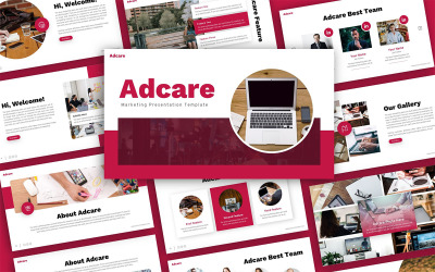 Adcare Marketing Presentation Шаблони PowerPoint