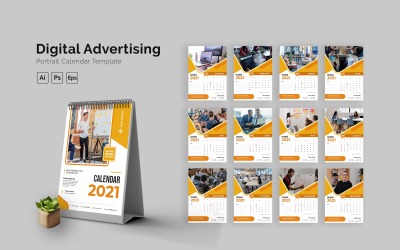 Digitale reclamekalender portret