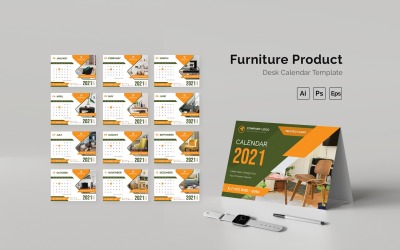 Kalendarz biurkowy produktów meblowych