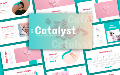 Modelo de PowerPoint para apresentação criativa do Catalyst