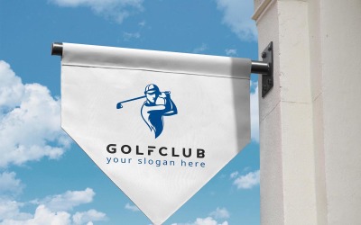 Modelo de logotipo de design de clube de golfe