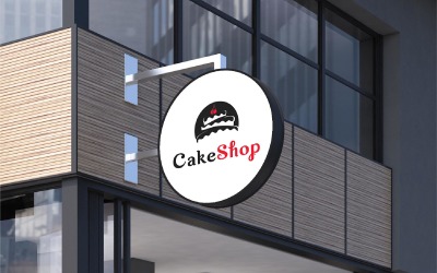 Ontwerpsjabloon voor Cake Shop-logo
