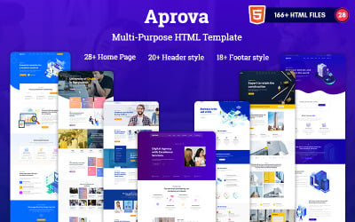 Aprova - багатоцільовий адаптивний шаблон веб-сайту HTML5