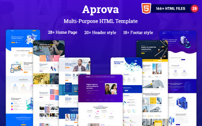Aprova - Multifunctionele responsieve HTML5-websitesjabloon
