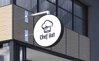 Chef hoed Logo ontwerpsjabloon