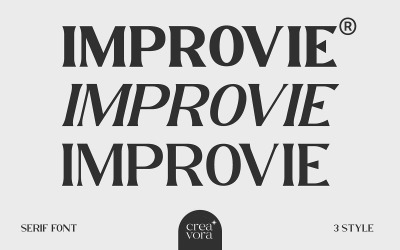 IMPROVIE - félkövér Serif betűtípus