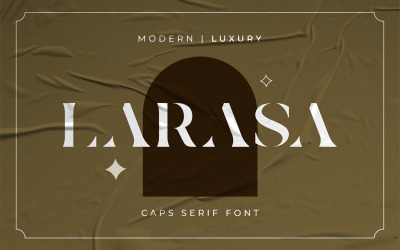 Larasa - moderní luxusní patkové písmo