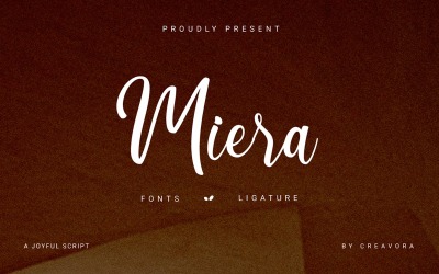 Miera - Joyful Script Font