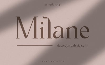 Milane - Klasik Serif Yazı Tipi