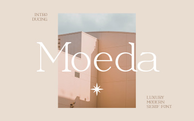 Moeda - luxus Serif betűtípus