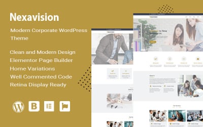 Nexavision - Elementor Wordpress Temasını kullanan Çok Amaçlı Web Sitesi Oluşturucu