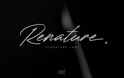 Renature - Elegant handtekeninglettertype