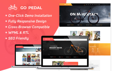 Vai a pedalare - Tema WordPress in bicicletta