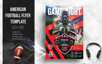 American Football Flyer Corporate Identity Template