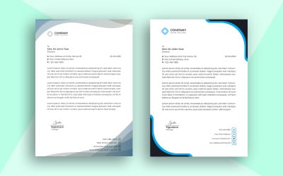 Бланки шаблон простий дизайн і вектор дизайн з синьо-чорного кольору