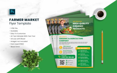 Farmer Market Flyer Template vol.21