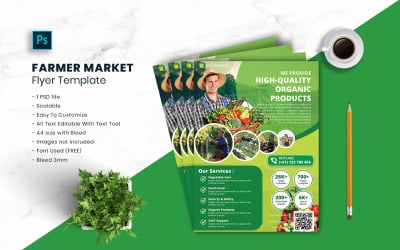 Farmer Market Flyer Template vol.22