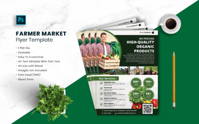 Farmer Market Flyer Template vol.25
